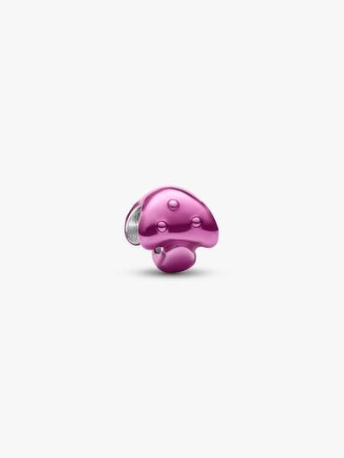 Pink Mushroom Mini Charm