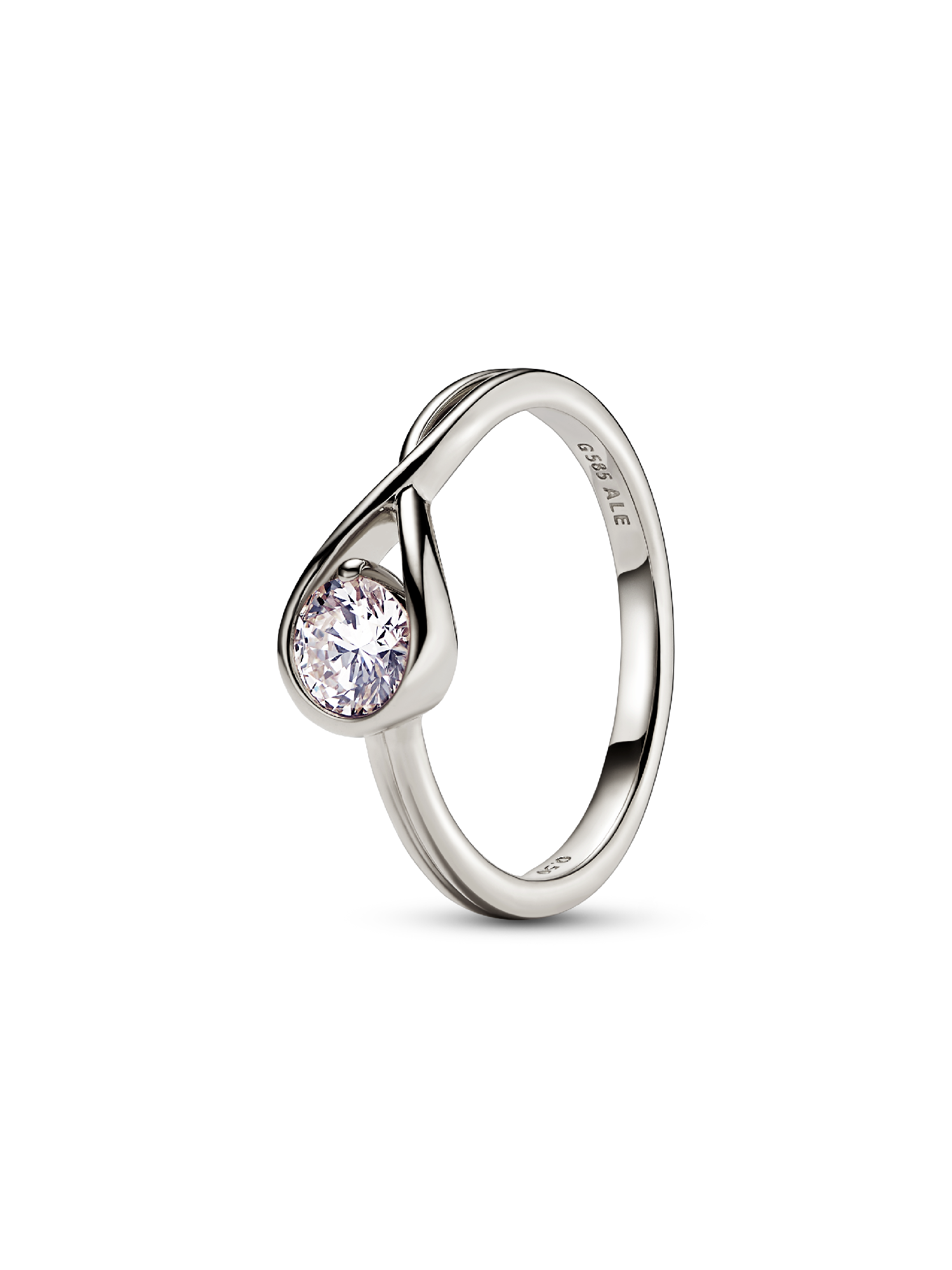 Pandora Infinite 14k White Gold Lab-grown Diamond Ring