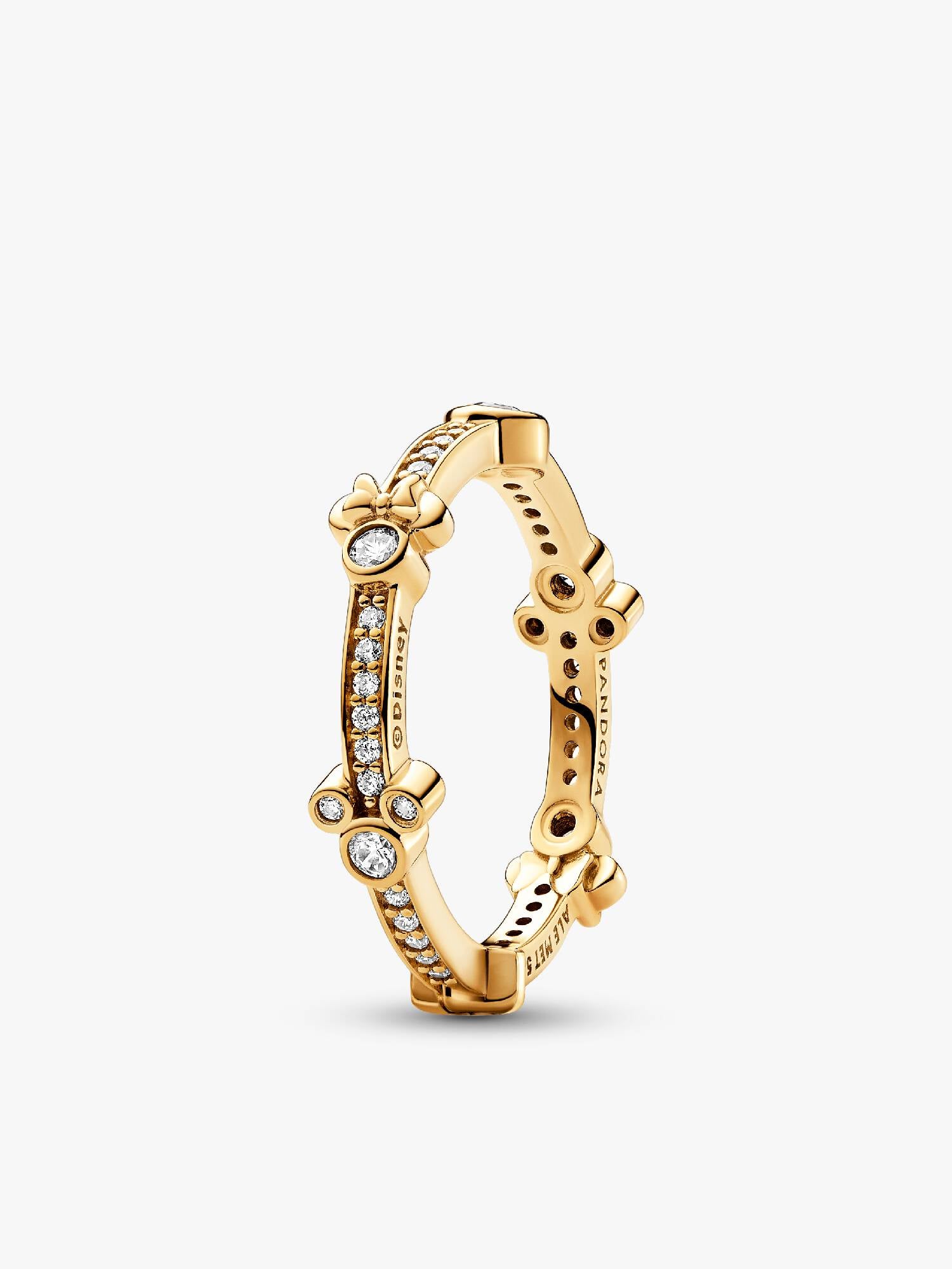 Disney Mickey Mouse & Minnie Mouse Sparkling Eternity Ring