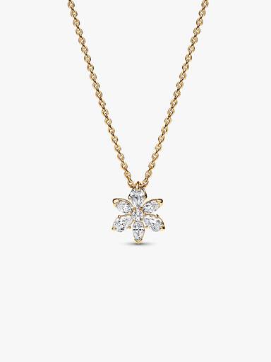 Sparkling Herbarium Cluster Pendant Necklace