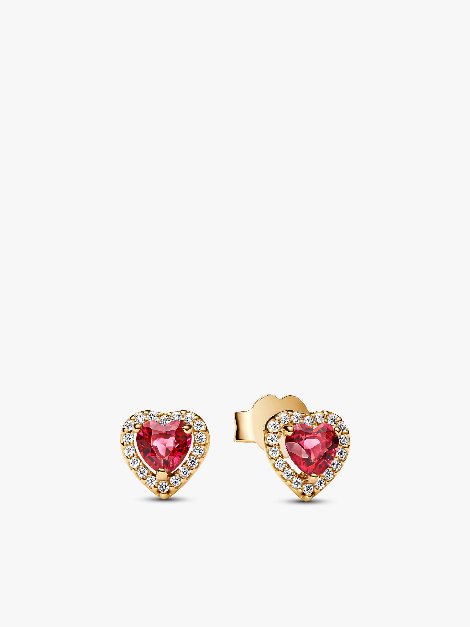 Elevated Heart Stud Earrings