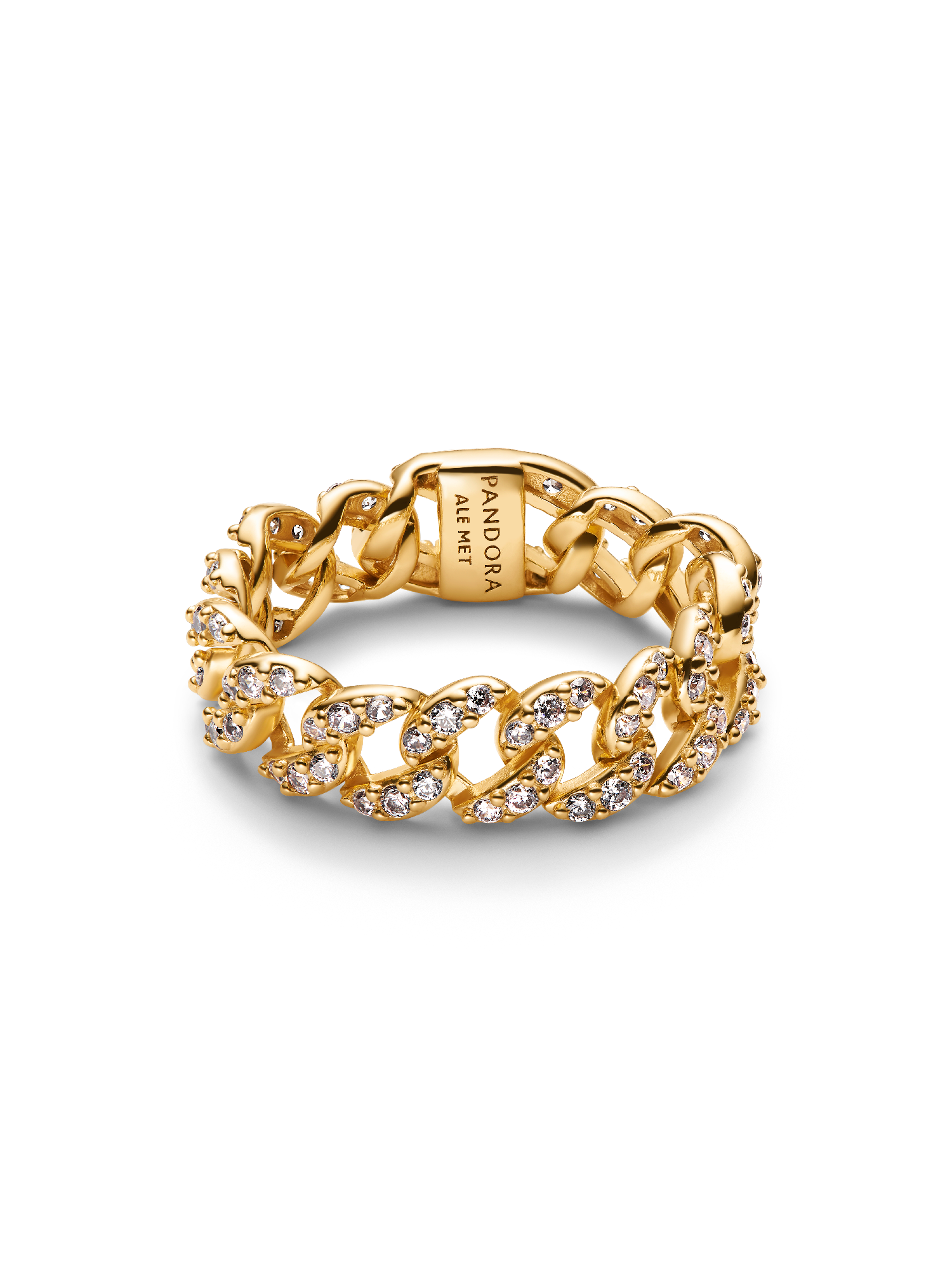 Pavé Cuban Chain Ring