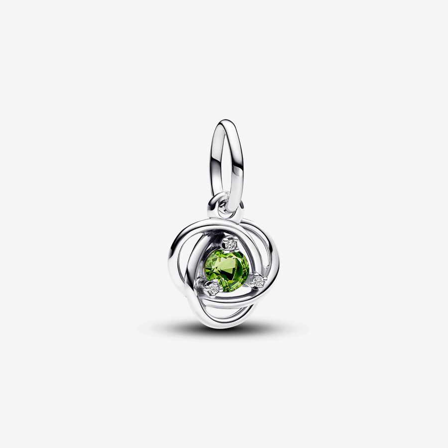 August Birthstone Eternity Circle Dangle Charm image number 0
