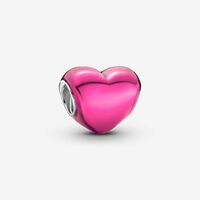 Metallic Pink Heart Charm | Pandora UK