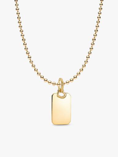 Engravable Gold Heart Pendant Necklace Gift Set