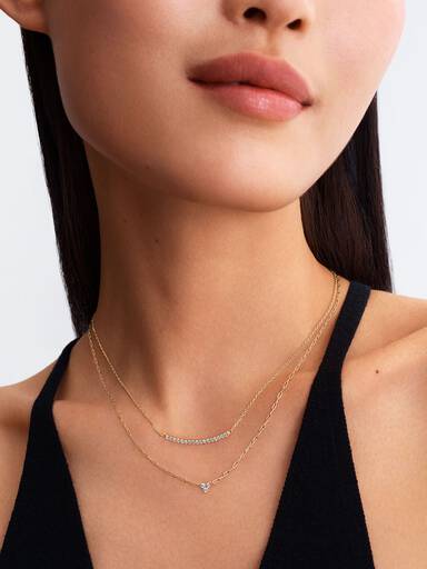 Pandora Era Lab-Grown Diamond Cluster Paperclip Chain Necklace