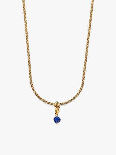 14k Gold Plated September Birthstone Necklace Set
