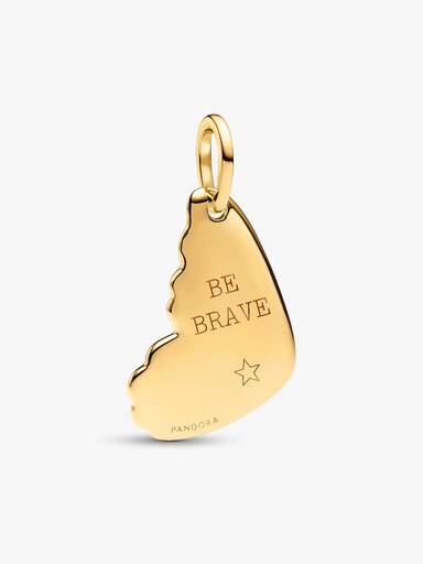 Engravable Butterfly Wing Tag Pendant