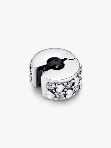 Infinite Hearts Sparkling Clip Charm