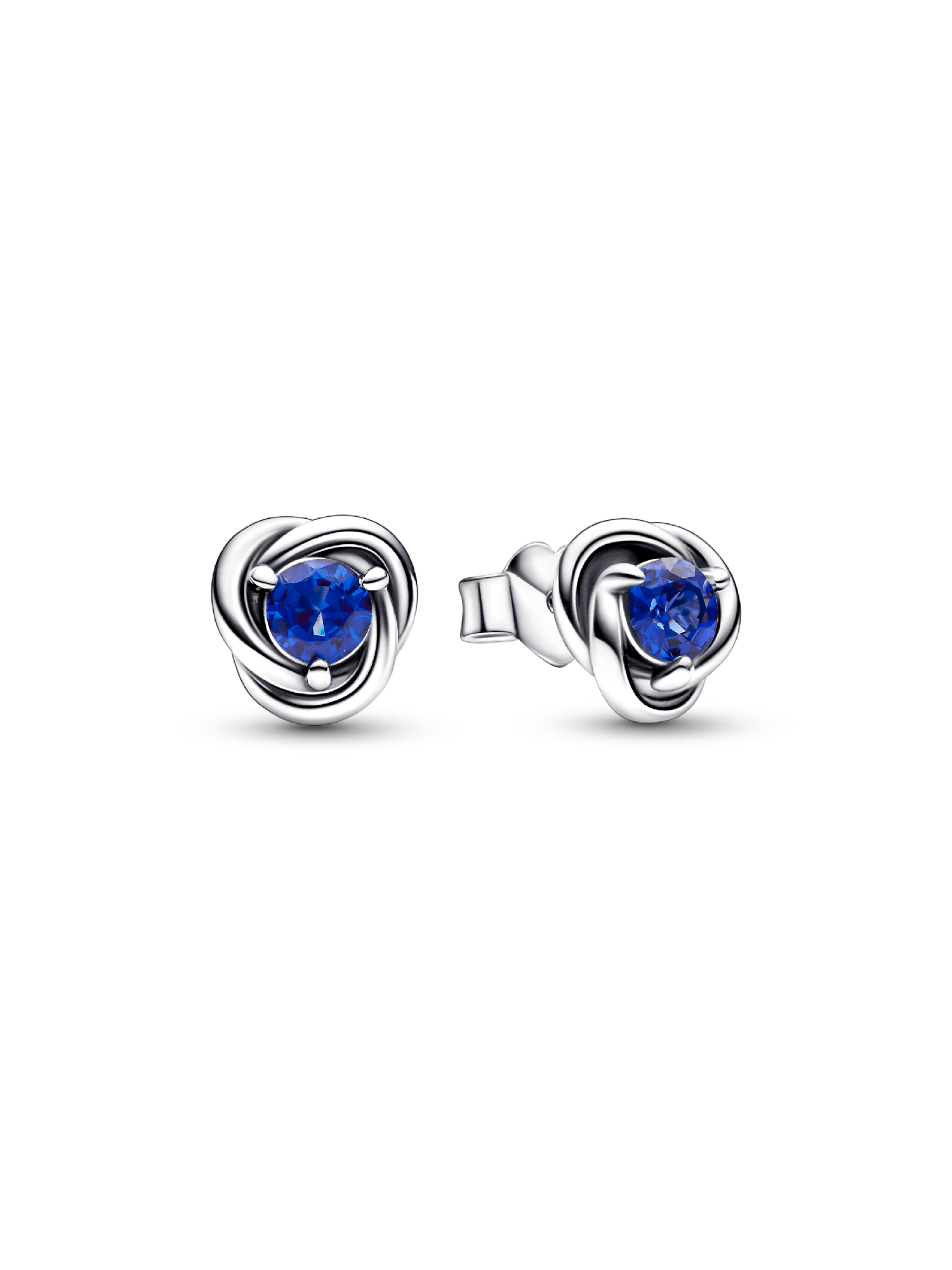 September Birthstone Eternity Circle Stud Earrings