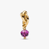 Faceted Purple Eternity Circle Dangle Charm Faceted Purple Eternity Circle Dangle Charm