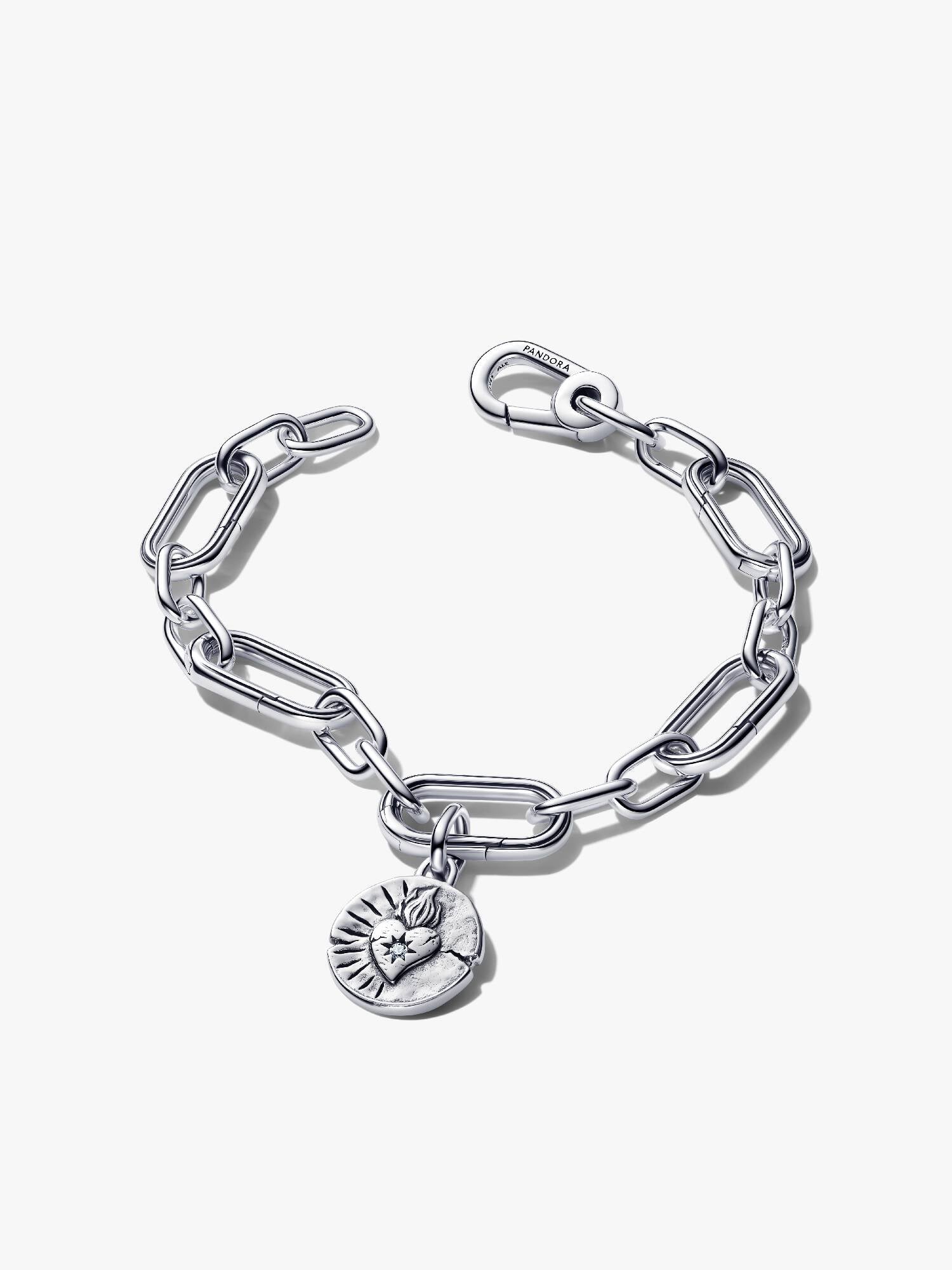 Heart Medallion Bracelet Set
