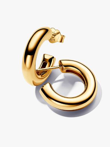 PANDORA ESSENCE 14k Gold-plated Round Hoop Earring Gift Set