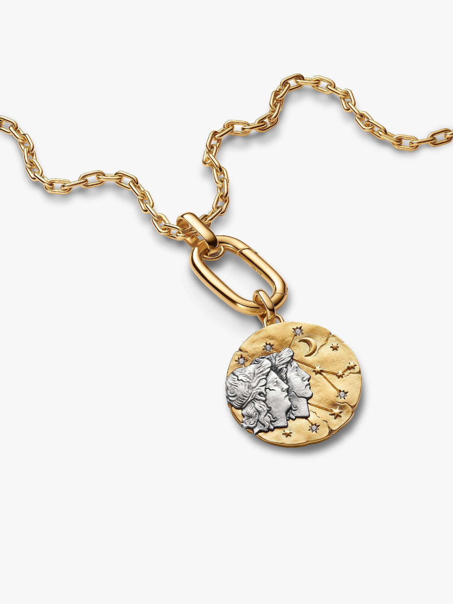Gemini Oversized Talisman Pendant Necklace