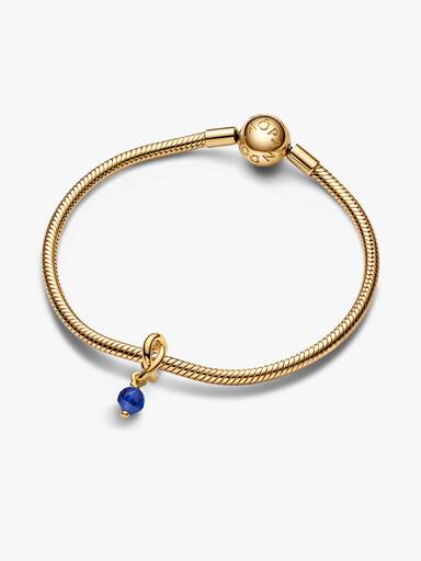 September Birthstone Eternity Circle Dangle Charm