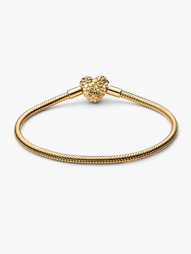 My Pandora Daisy Heart Clasp Snake Chain Bracelet