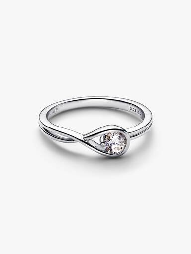 Pandora Infinite Sterling Silver Lab-grown Diamond Ring