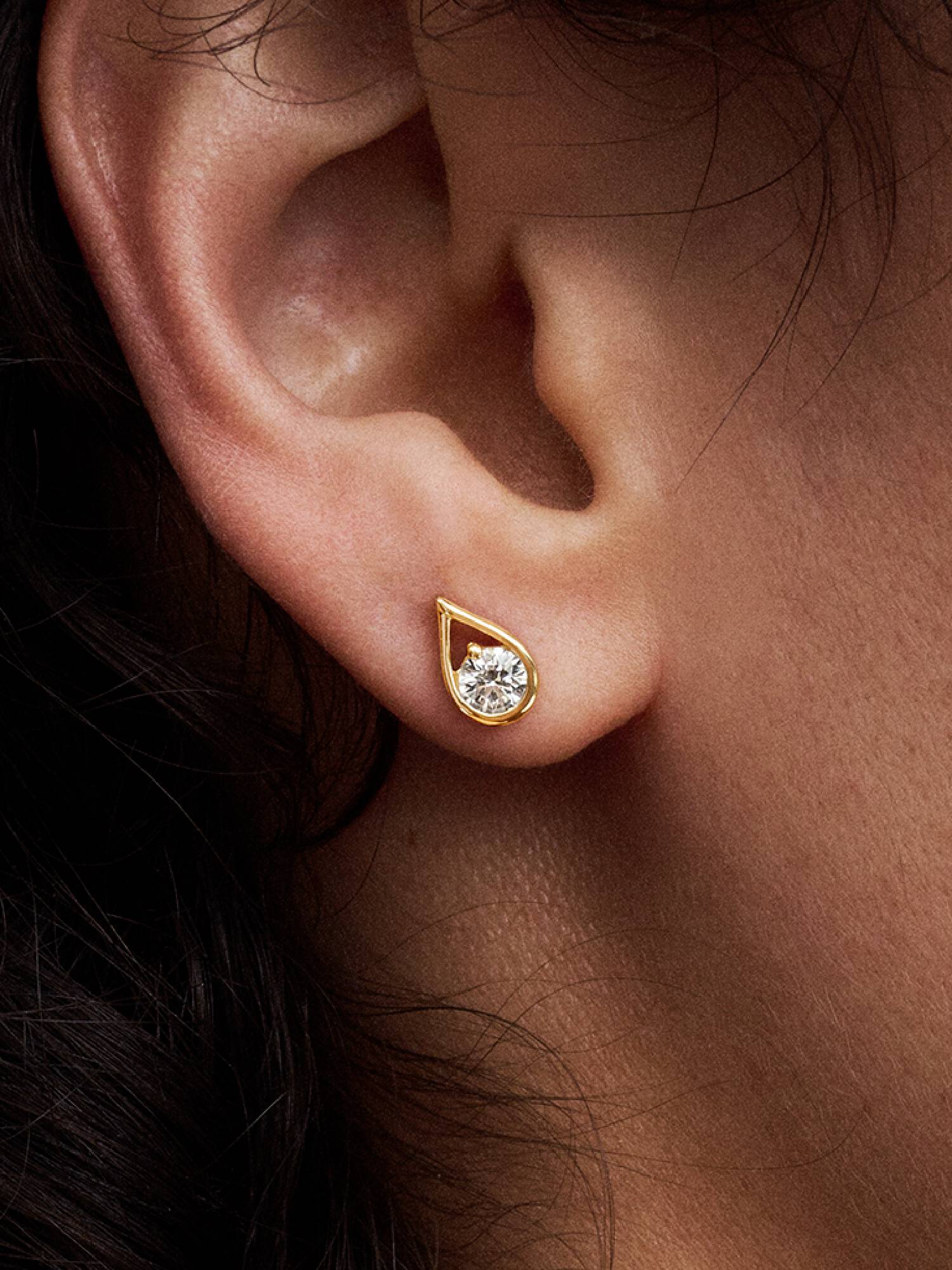 Pandora Infinite 14k Gold Lab-grown Diamond Earrings
