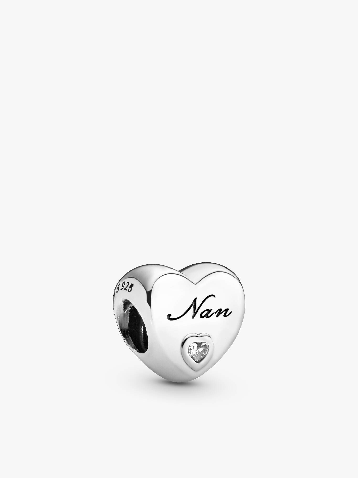 Polished Nan Heart Charm