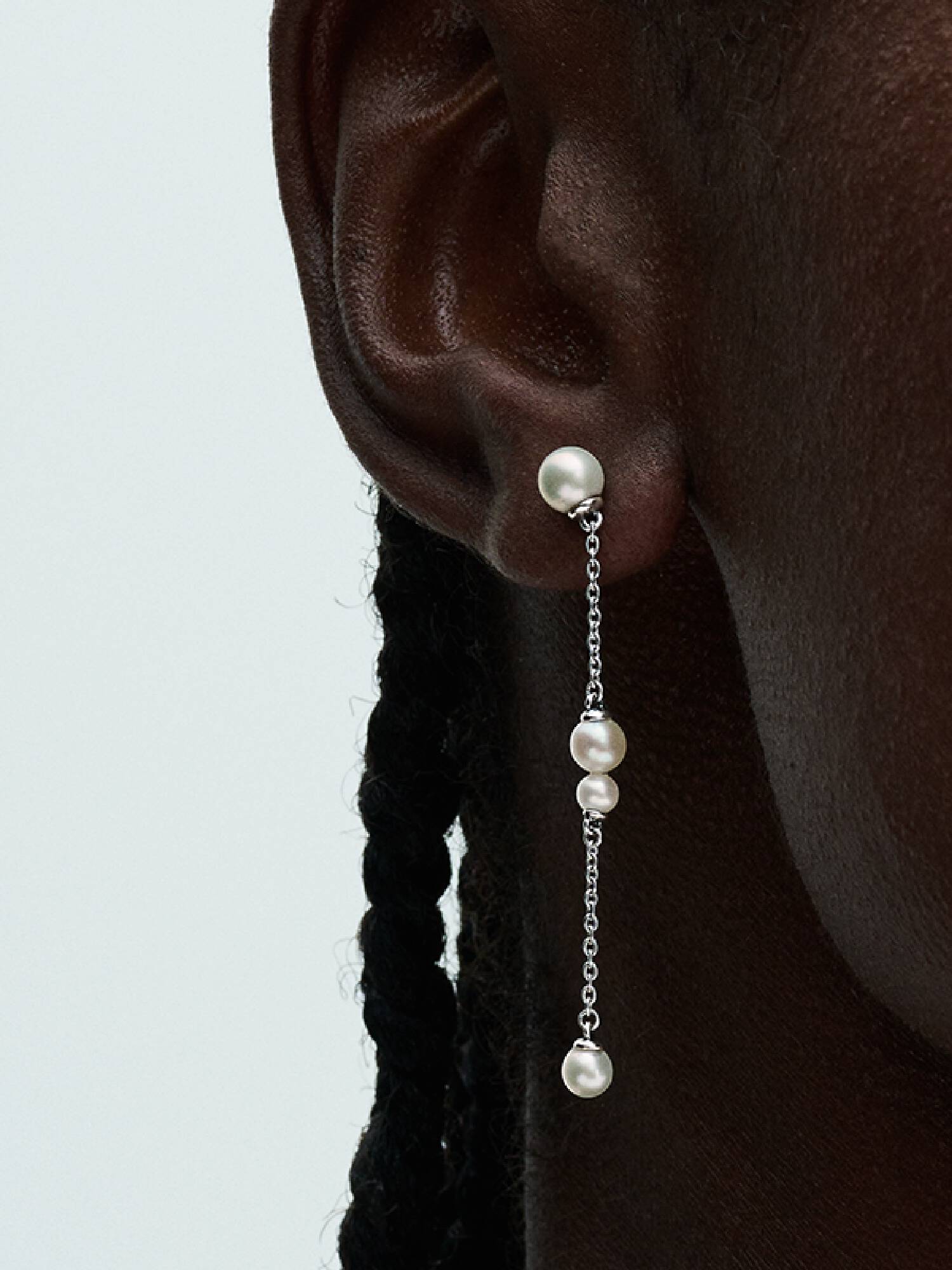 Treated Freshwater Cultured Pearl Drop Earrings