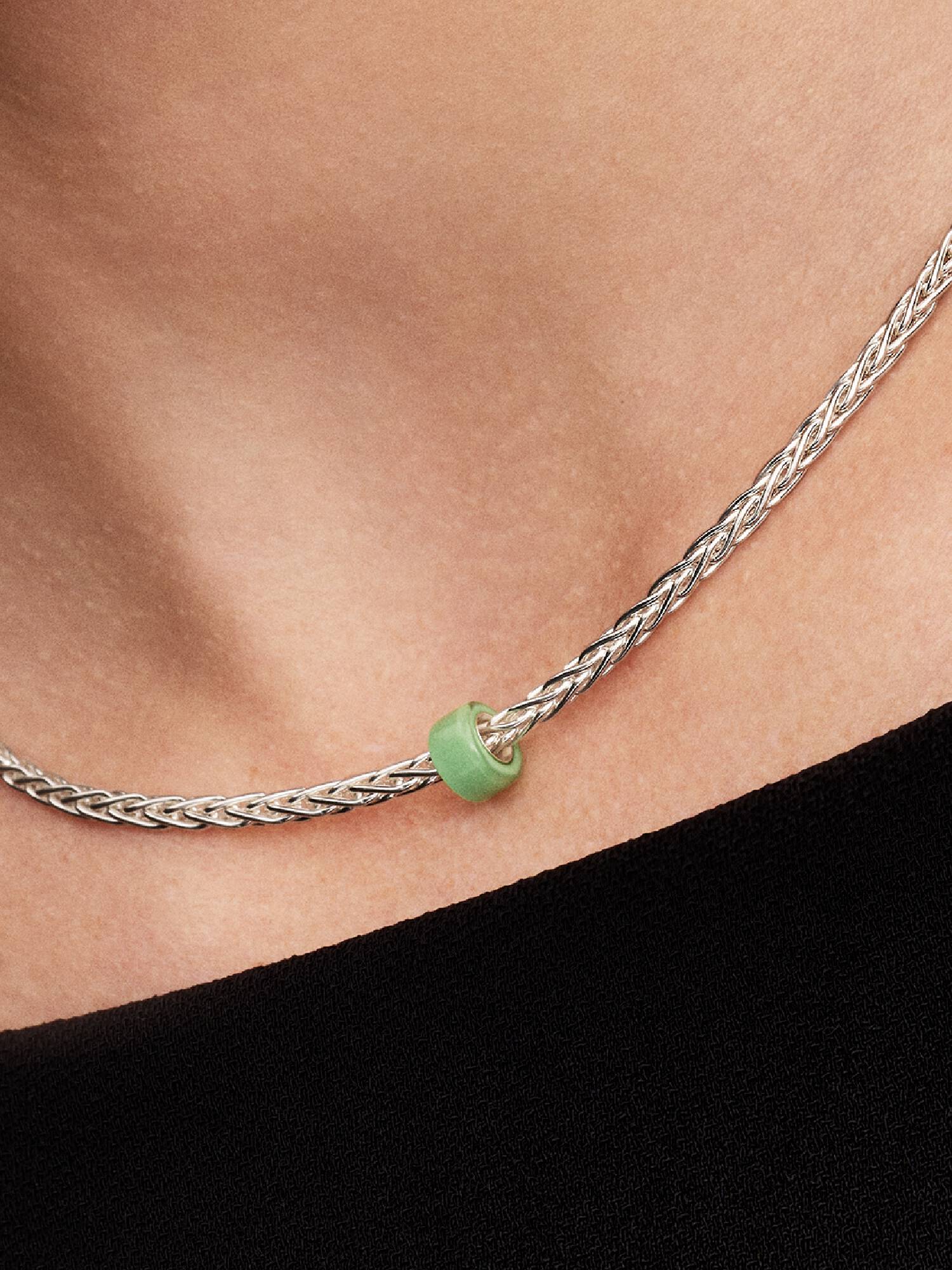 Green Murano Glass Mini Charm