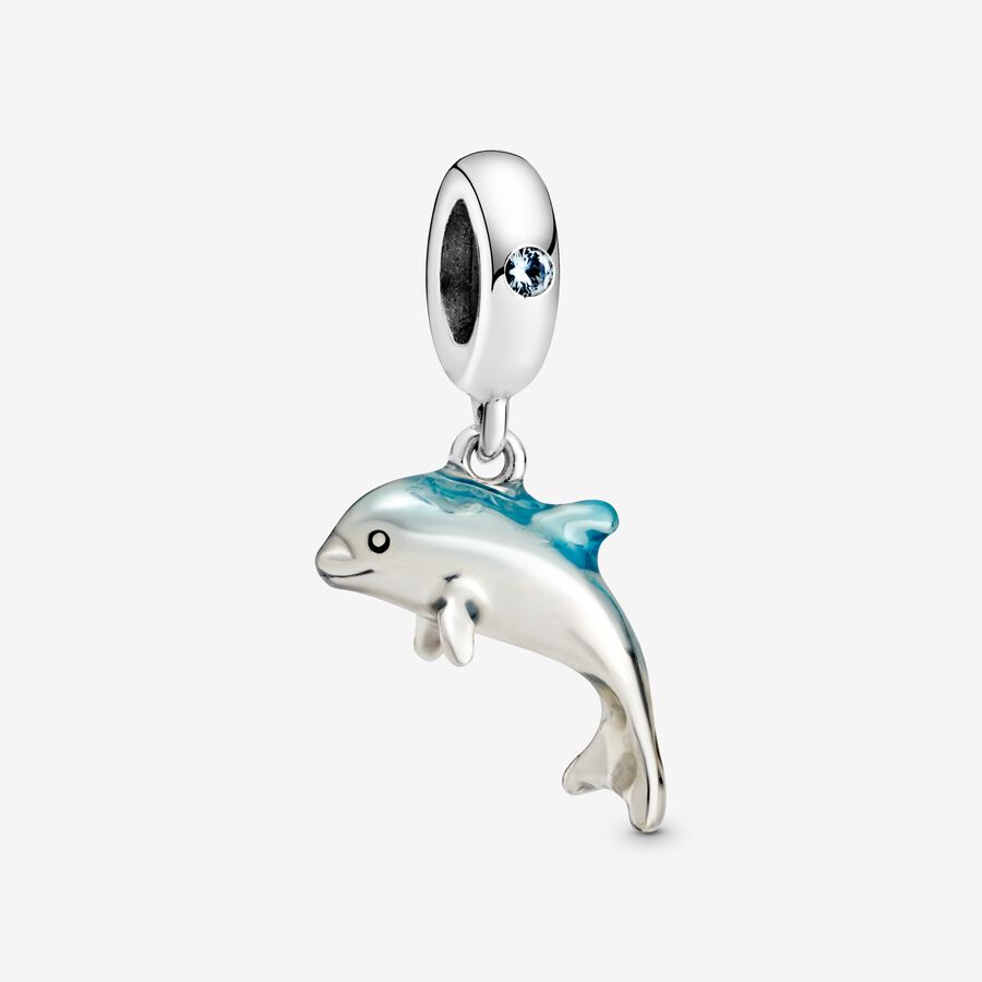 Shimmering Dolphin Dangle Charm image number 0