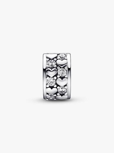Infinite Hearts Sparkling Clip Charm