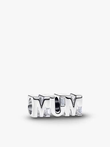 Sterling Silver Mum Charm and Ring Set