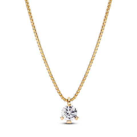Pandora Nova 14k Gold Lab-grown Diamond Pendant Necklace