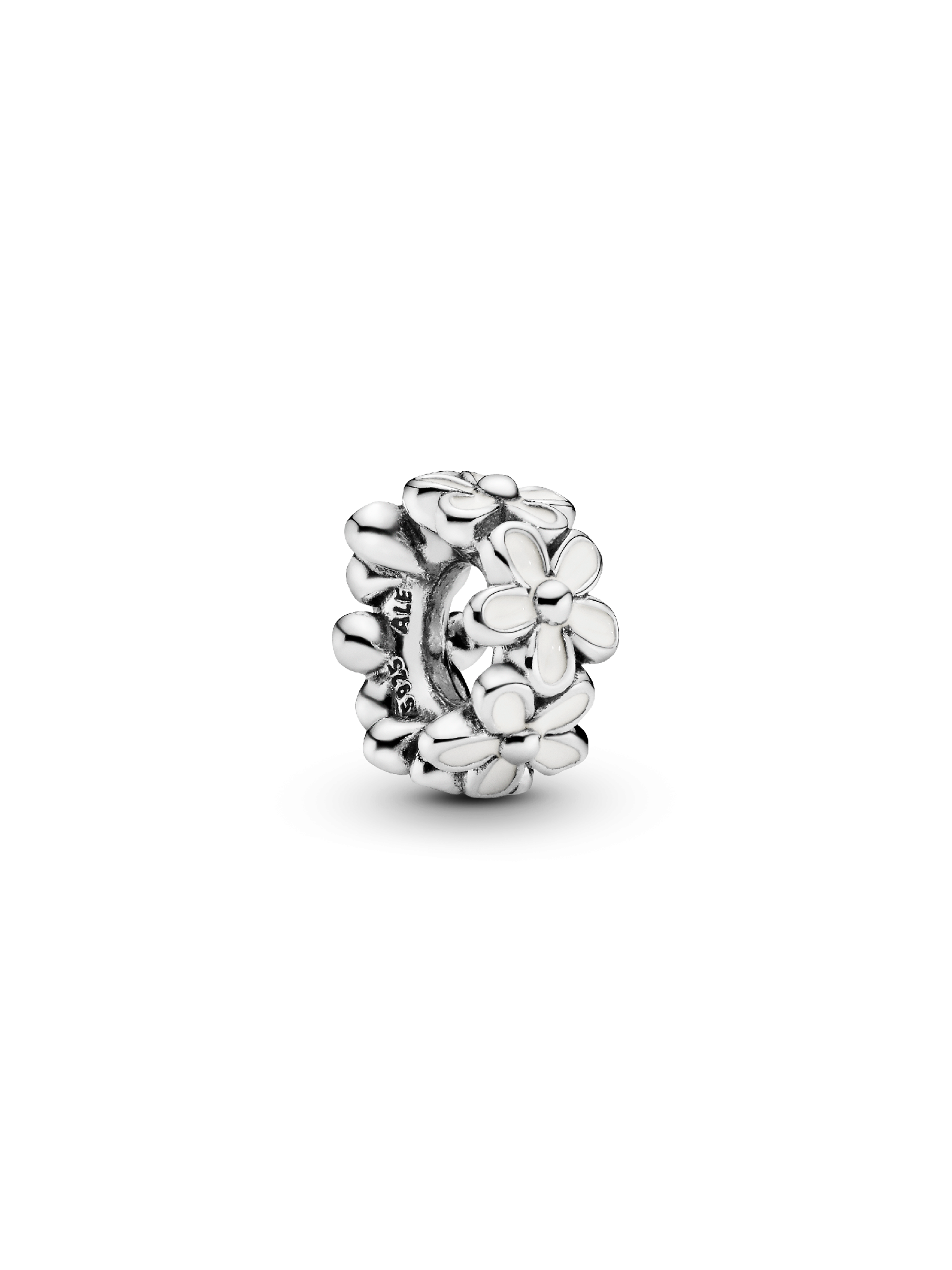 White Daisy Flower Spacer Charm