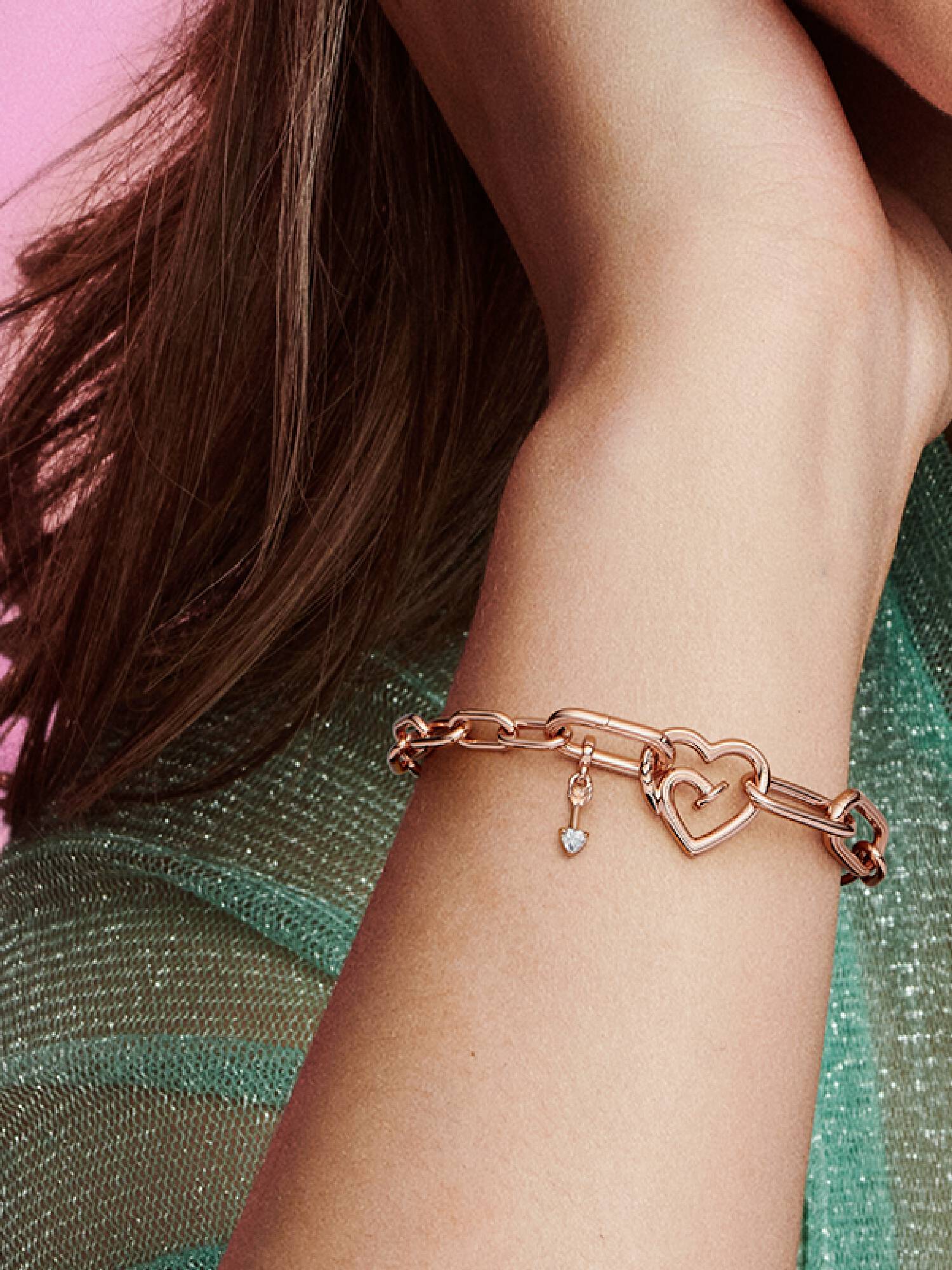Pandora ME Styling Nailed Heart Double Link
