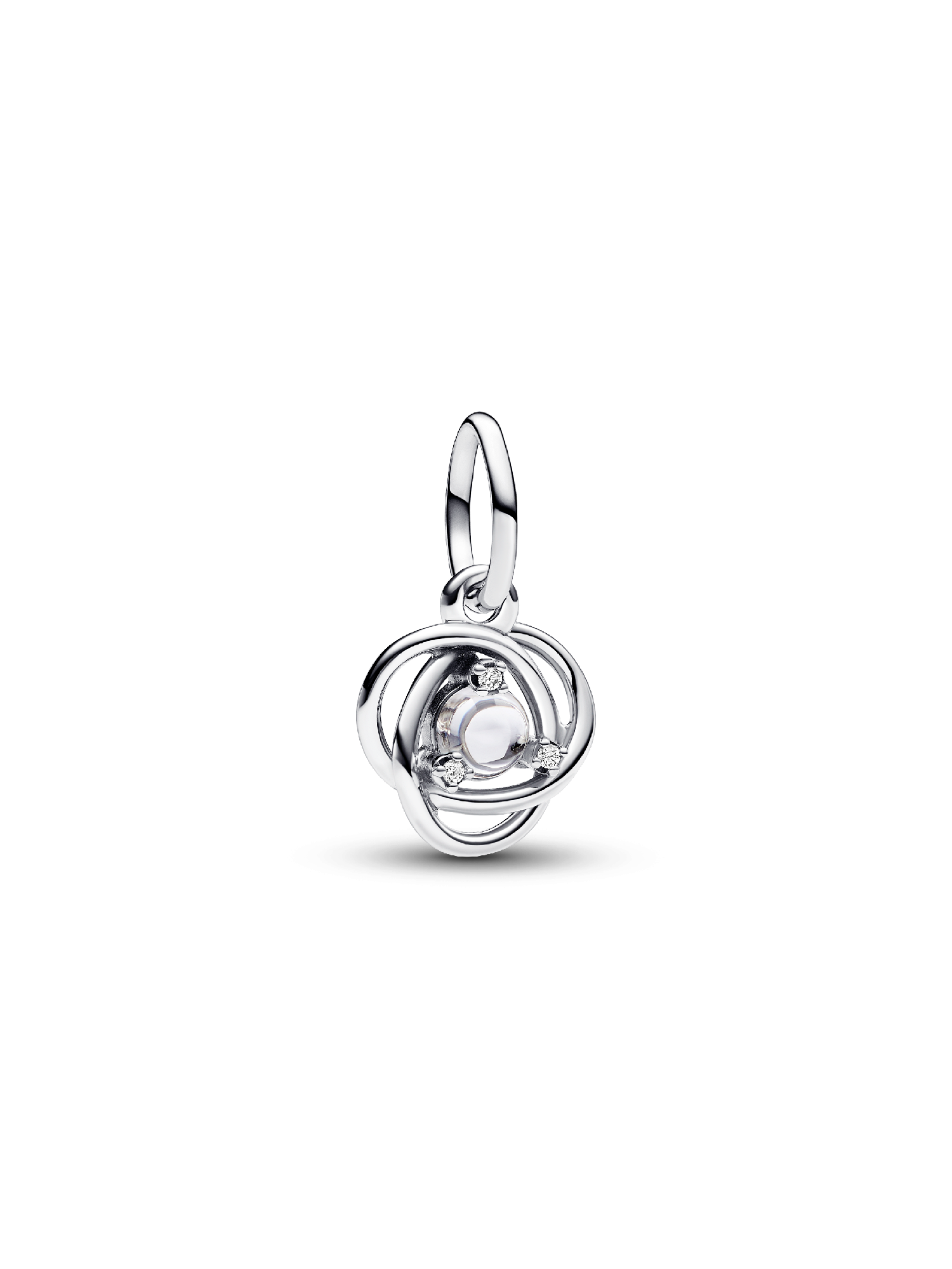 Clear Eternity Circle Dangle Charm