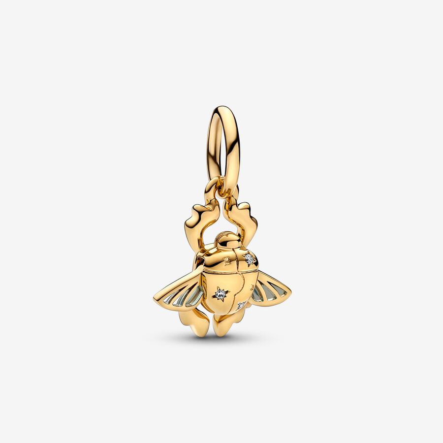 Disney Aladdin Scarab Beetle Dangle Charm image number 0