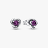 February Birthstone Eternity Circle Stud Earrings February Birthstone Eternity Circle Stud Earrings
