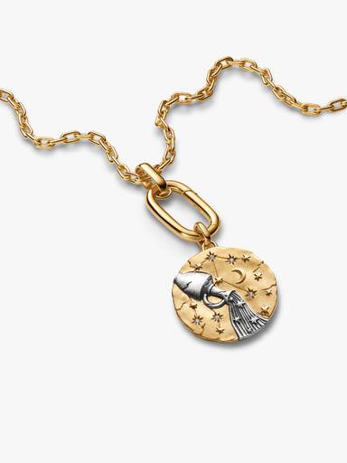 Aquarius Oversized Talisman Pendant Necklace