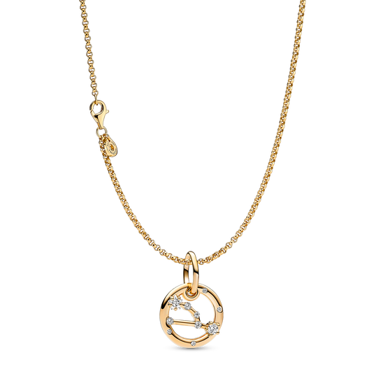 14K Gold Plated Taurus Zodiac Necklace