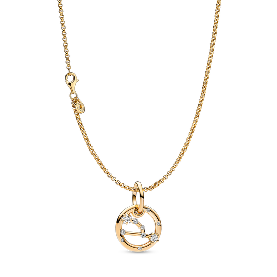 14K Gold Plated Taurus Zodiac Necklace