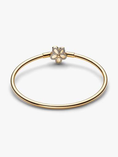 Pavé Flower Bangle