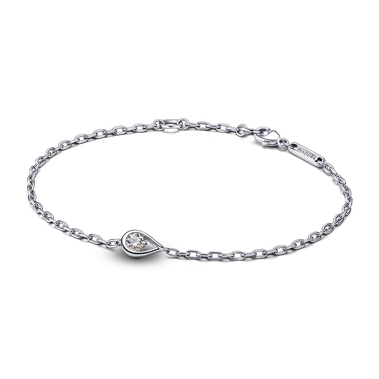 Pandora Infinite Sterling Silver Lab-grown Diamond Chain Bracelet