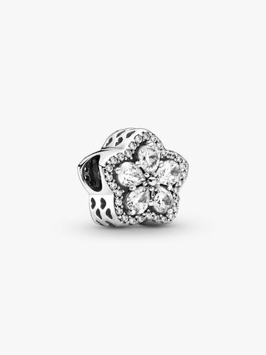 Sparkling Flower Pavé Charm