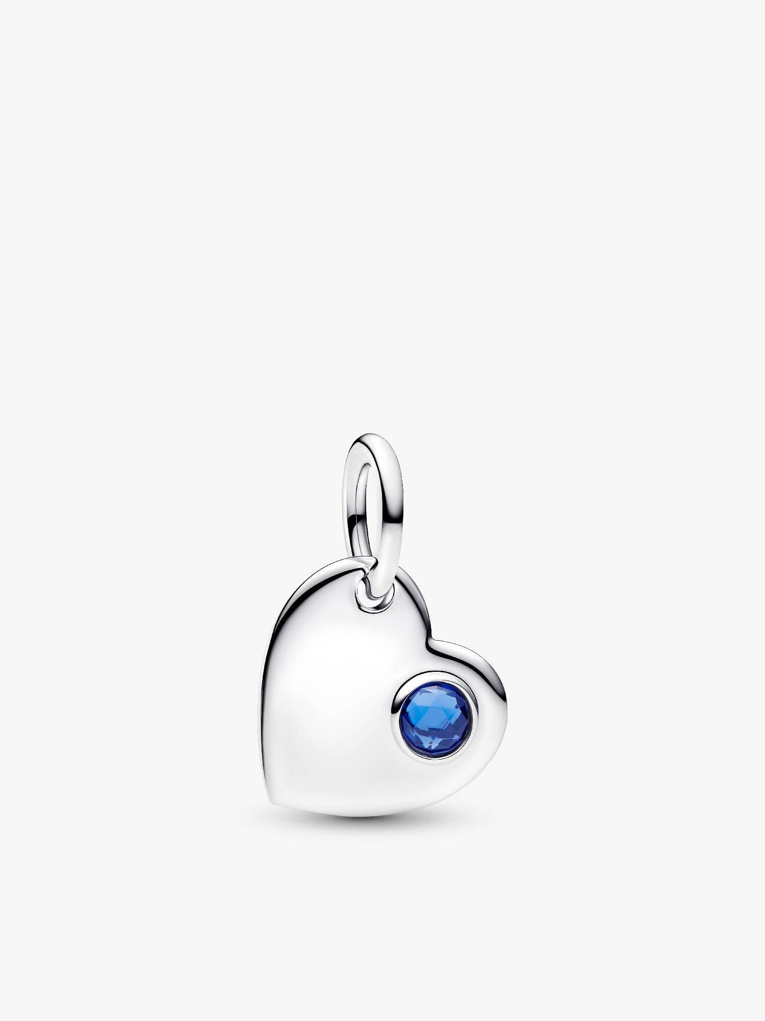September Heart Blue Stone Dangle Charm