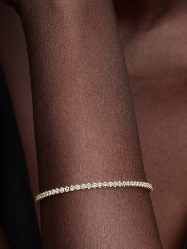 Sparkling Slim Tennis Bracelet