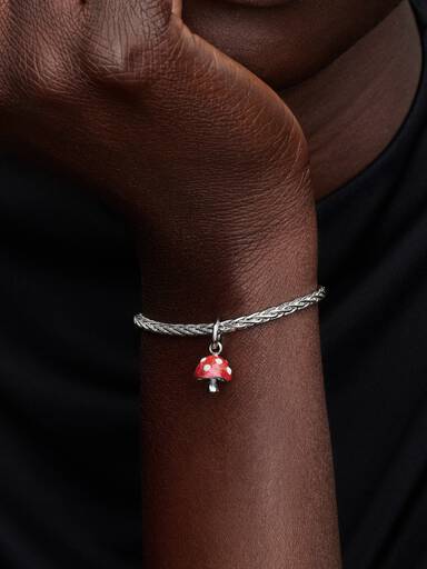 Glow-in-the-dark Mushroom Dangle Charm