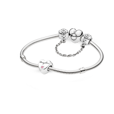 Daughter Heart Charm And Bracelet Gift Set