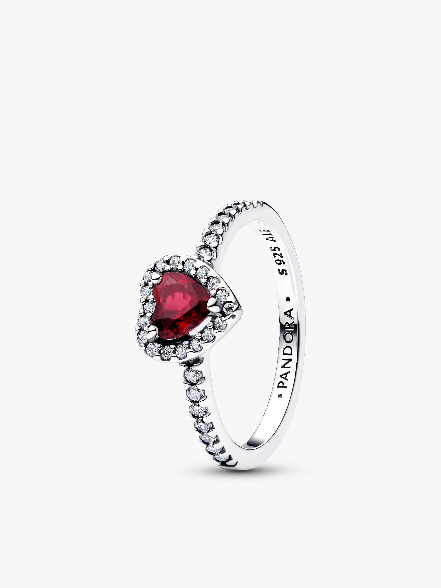 Elevated Fuchsia Rose Heart Ring