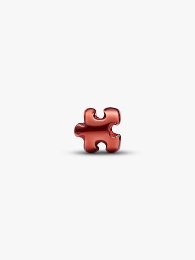 Orange Puzzle Piece Mini Charm