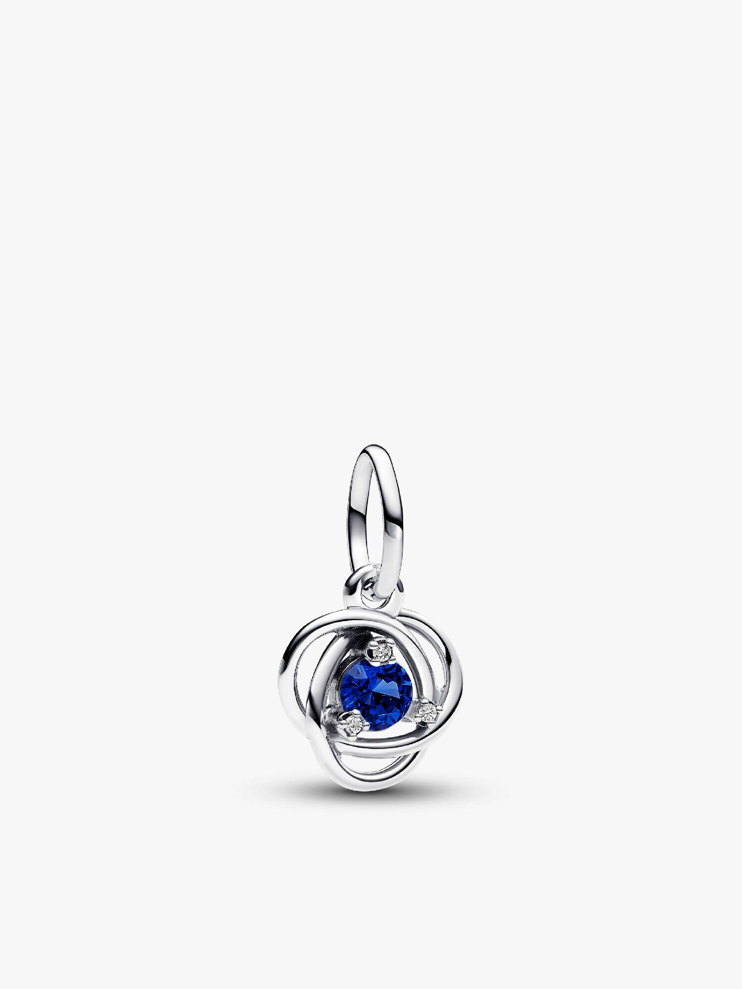 September Birthstone Eternity Circle Dangle Charm