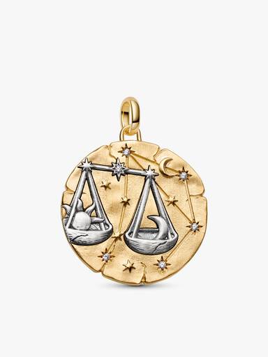Libra Oversized Talisman Pendant Necklace
