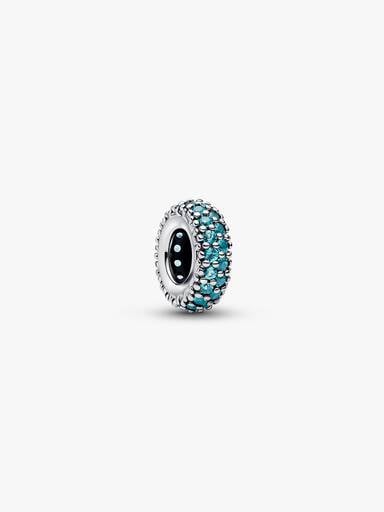 Ice Blue Stone Spacer Charm
