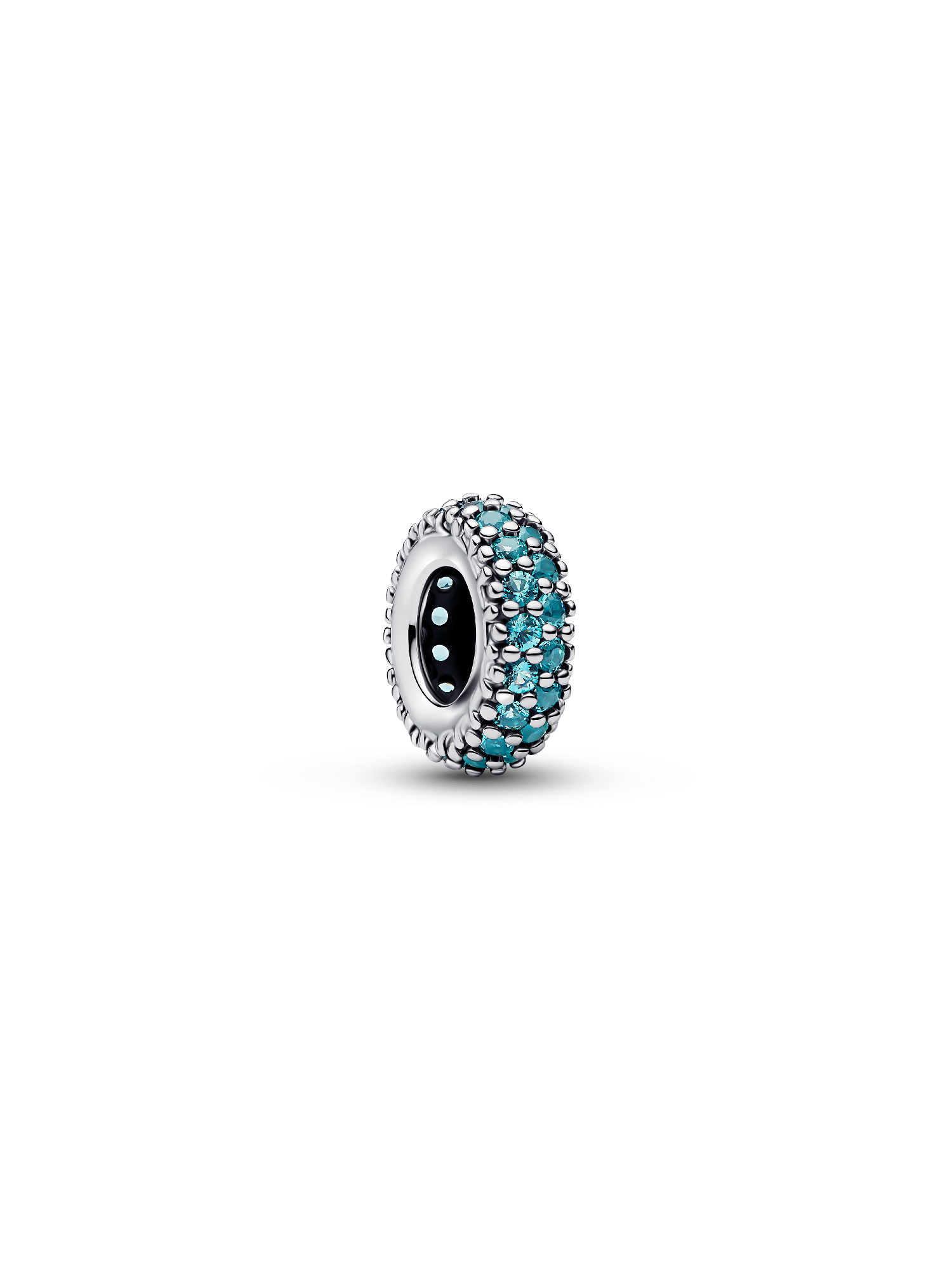 Ice Blue Stone Spacer Charm | Pendant | Sterling silver | Pandora UK